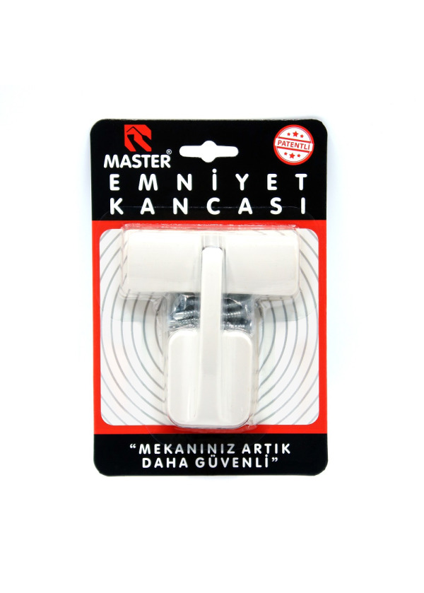 Lüks Emniyet Kancası Beyaz (EMK-02B)